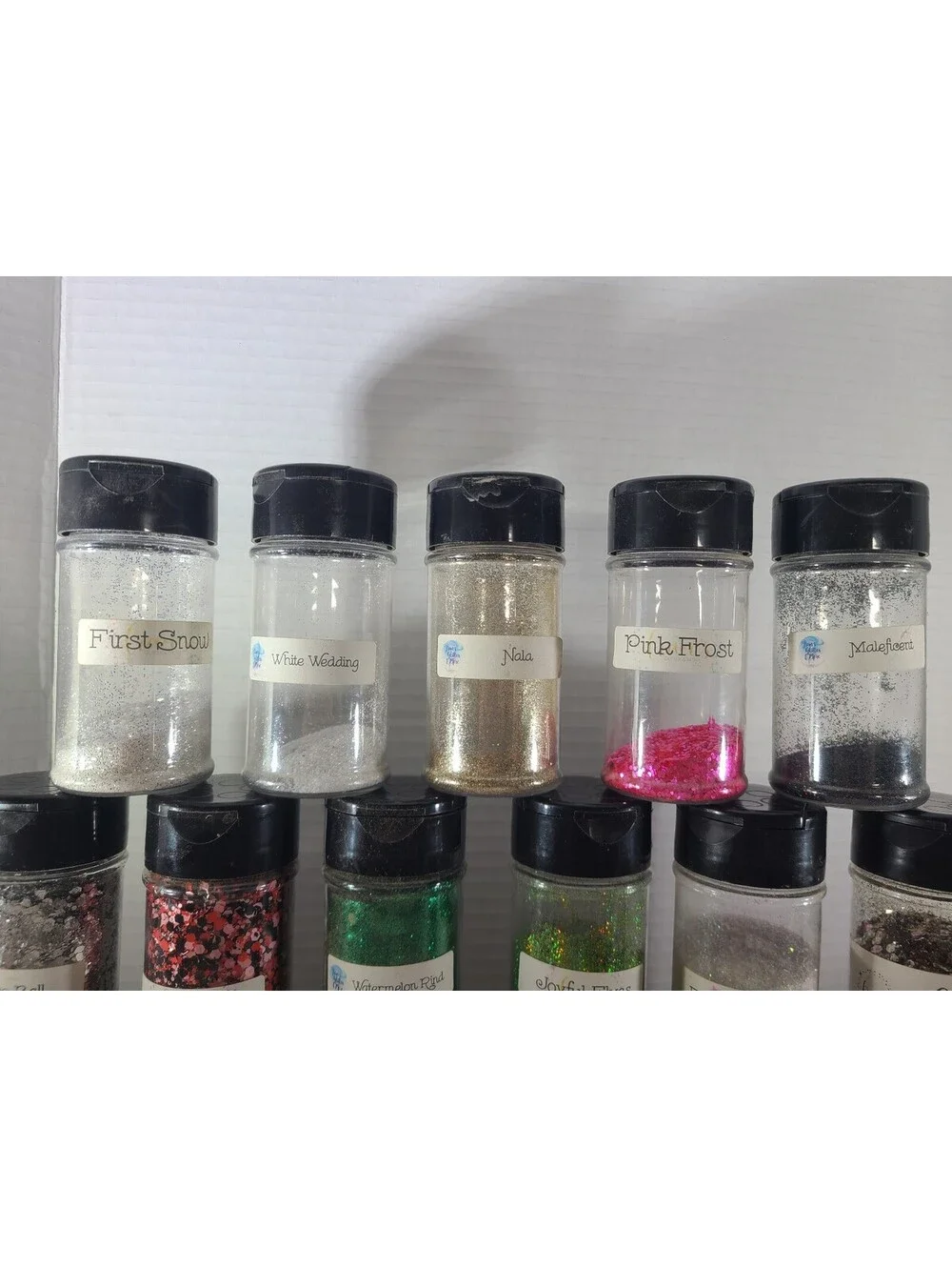 Fran's Huge Lot of 26 Craft Glitters for Tumblers, Nails, Resin Art High Quality